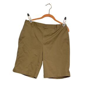 Lands' End Women's Adjustable Cotton Shorts Size 16H